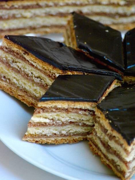 Hungarian Gerbeaud Cake (Zserbó szelet): A Timeless Classic of Hungarian Pastry b2869a6f4475f7f86631c8f7845ec309